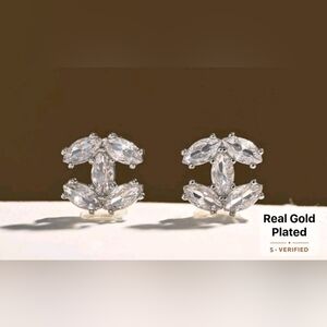 Chanel Style Logo Earrings